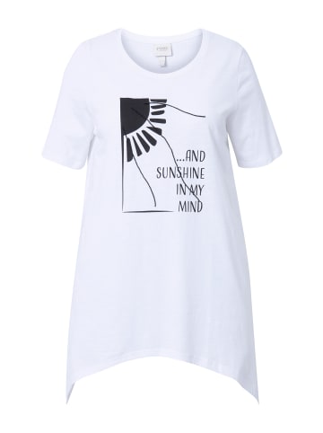 Ulla Popken Longshirt in offwhite