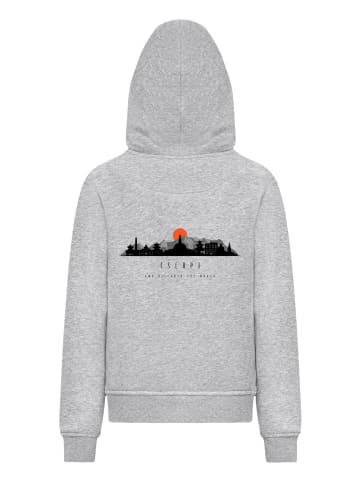 F4NT4STIC Hoodie Escape Discover the World Asian Town in grau meliert