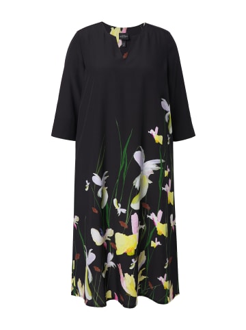 Ulla Popken Midikleid in schwarz