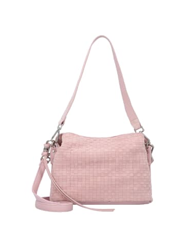 FREDs BRUDER Weave Harmony Schultertasche Leder 27 cm in blush