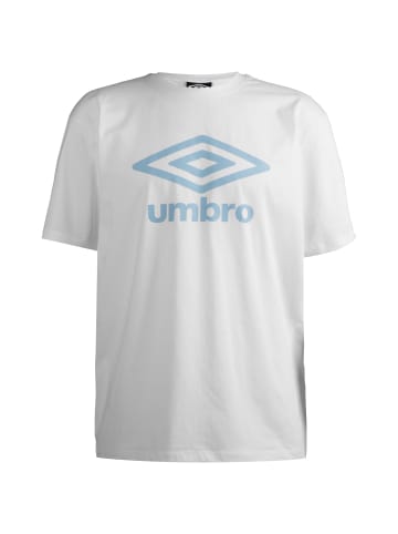 Umbro T-Shirt Core Logo in weiß / hellblau