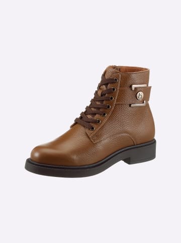 Andrea Conti Schnürstiefelette in cognac