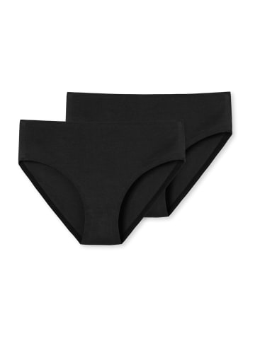 Schiesser Slip Invisible Cotton in Schwarz