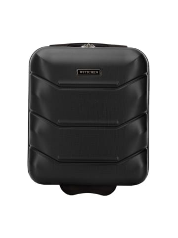 Wittchen Kabinenkoffer Travel Kollektion (H) 42 x (B) 32 x (T) 25 cm in Schwarz