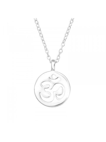 Alexander York Kette mit Anhänger Om YOGA SYMBOL aus 925 Sterling Silber, 2-tlg.