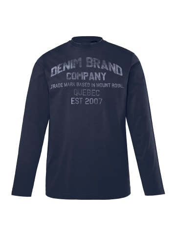 Men Plus Kurzarm T-Shirt in navy blau