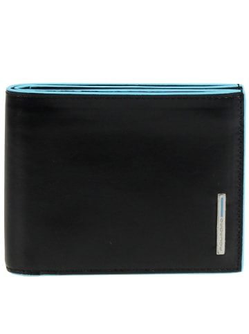 Piquadro Blue Square Geldbörse II Leder 12,5 cm in schwarz