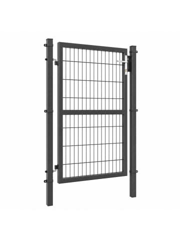 SONGMICS Gartentor Patya in Grau - (B)106 x (H)200 x (T)6 cm