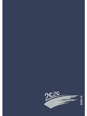 Korsch Kalender - Foto-Malen-Basteln A4 dunkelblau mit Folienprägung 2026