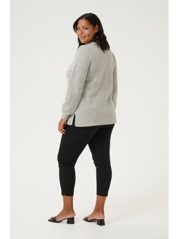 KAFFE curve Strickpullover KCzadina Loose fit in Grey Melange