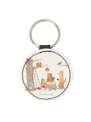 Mr. & Mrs. Panda Anhänger Waldtiere Picknick ohne Spruch in Weiß