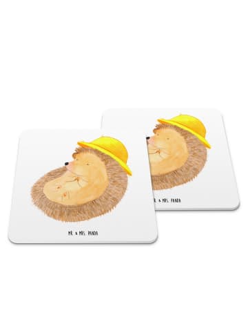 Mr. & Mrs. Panda Untersetzer Igel Beten ohne Spruch in Weiß
