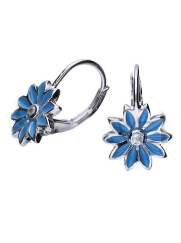 schmuck23 Silber-Ohrringe Blume 1,0 cm x 1,0 cm