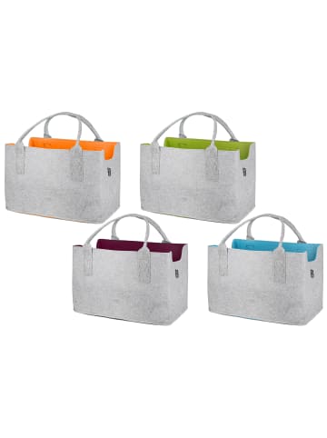 GMD Living Filztasche COLORFUL in Grau & Orange