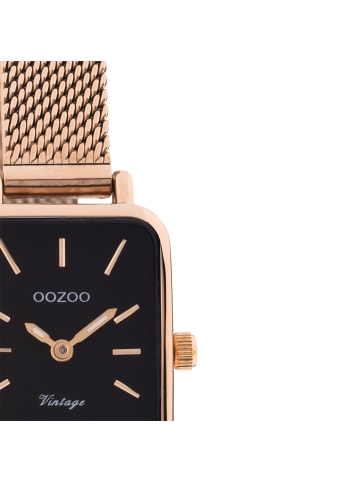 Oozoo Analog-Armbanduhr Oozoo Vintage Series rosegold extra groß (ca. 21x26mm)