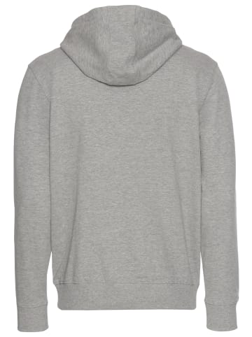 Man's World Kapuzensweatjacke in grau-melange