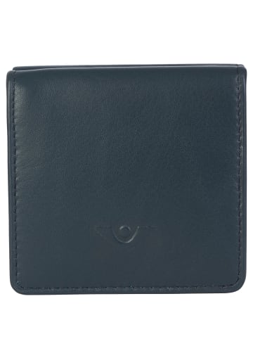 VLD VOi Leather Design Soft Fanni Geldbörse Leder 8 cm blau