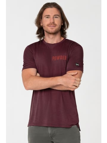 super.natural Merino T-Shirt in weinrot