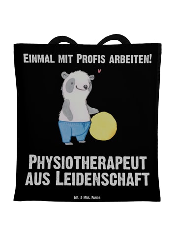 Mr. & Mrs. Panda Umhängetasche Physiotherapeut Leidenschaft mit ... in Schwarz