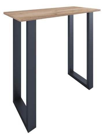 VCM  Holz Bartisch Stehtisch Tisch Tresen Xona 110x50 in Schwarz / Honig-Eiche