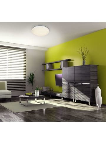 näve LED Deckenleuchte "COMO" in weiß - (L)26 cm x (B)26 cm x (H)8.5 cm - EEK F
