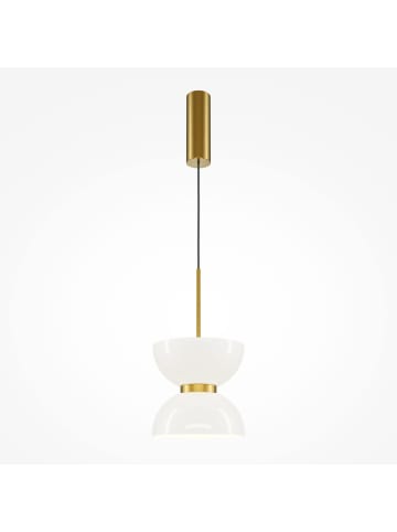 Licht-Erlebnisse Pendelleuchte EEK E Ø 22 x (T)59.6 cm in Gold WeißGold Weiß