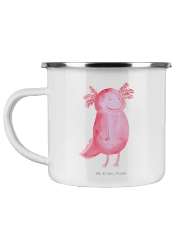 Becher Axolotl Glücklich ohne Spruch in Weiß