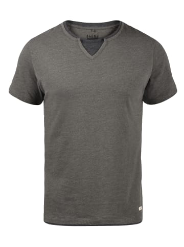 BLEND Layershirt BHLeonis 20711582 ME T-Shirt in Double-Layer-Optik in Grau