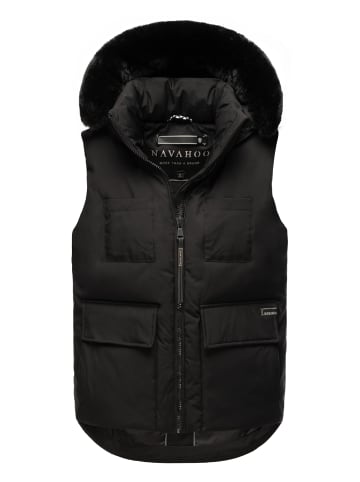 Navahoo Steppweste Zimthäschen XIV in Black