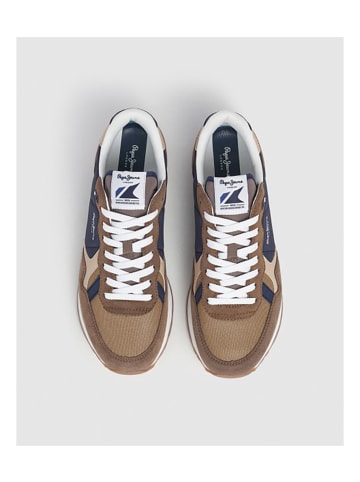 Pepe Jeans Sneakers Brit in 872-Marrón/azul oscuro