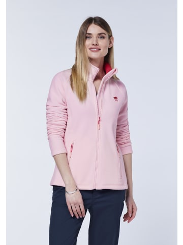 Polo Sylt Fleece-Jacke in Pink