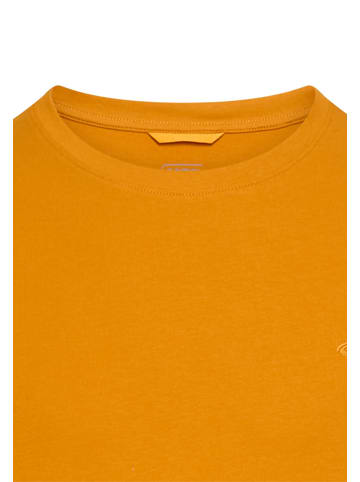 Camel Active T-Shirt aus reiner Baumwolle in Orange