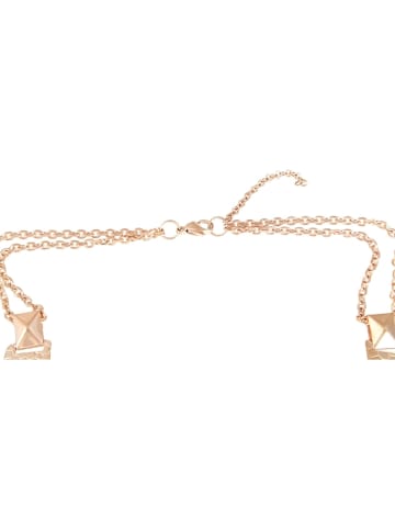 Adeliás Damen Halskette – Ankerkette aus Edelstahl 45 cm in gold