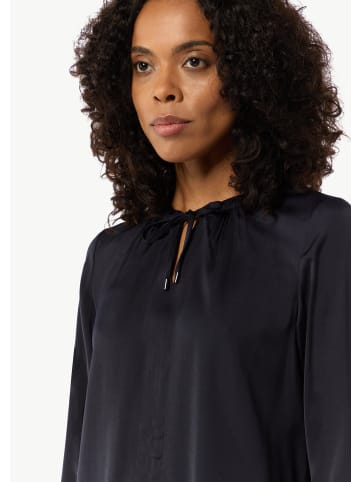 comma Bluse langarm in Blau