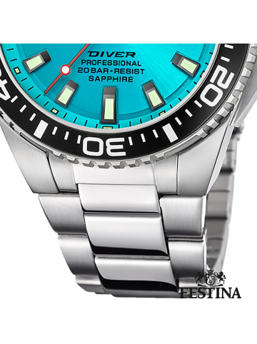 Festina Analog-Armbanduhr Festina The Originals silber extra groß (ca. 46mm)