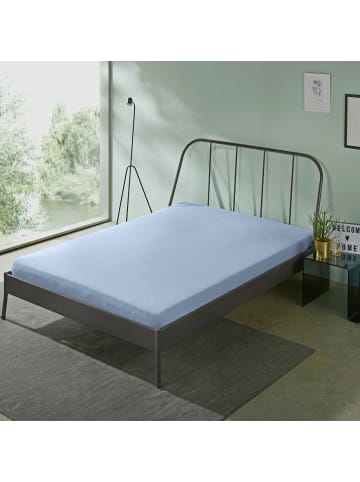 Erwin Müller Single-Jersey Spannbettlaken Bamberg in bleu