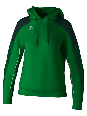 erima Damen Kapuzensweat in smaragd/pine grove