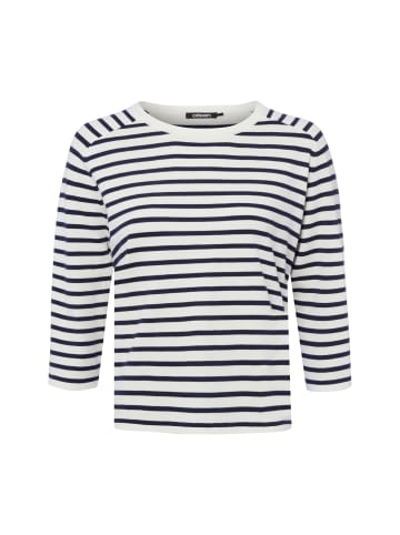 Olsen Shirt Cora in marine weiß - 0002
