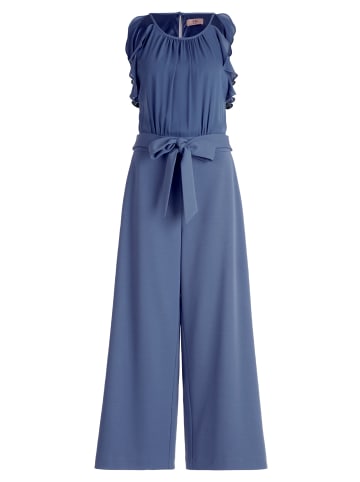 Vera Mont Jumpsuit mit Volant in Blue Stone