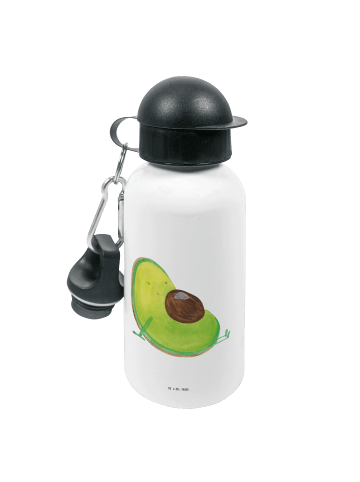 Mr. & Mrs. Panda Wasserflasche Avocado Schwangerschaft ohne Spruch in Weiß