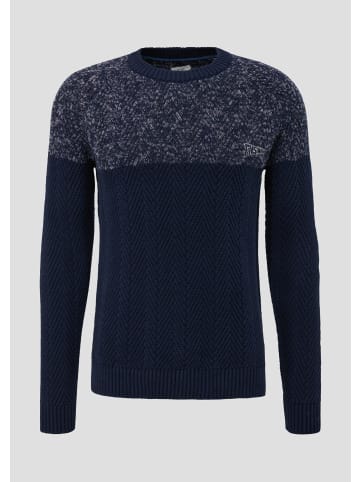 QS Strickpullover in 58W0_tiefblau
