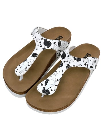 Dogo Lila Sandalen - Count Sheeps in Weiß
