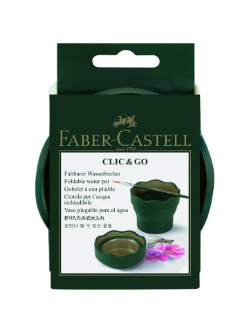 Faber-Castell Wasserbecher Clic & Go grün gold