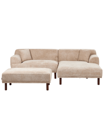 Beliani 2-tlg Ecksofa HOLT in Beige/Braun