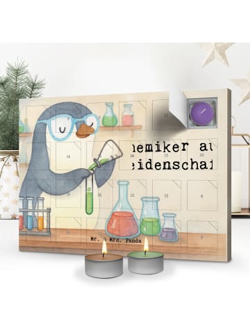 Mr. & Mrs. Panda Adventskalender mit Kerzen Chemiker Leidenschaf... in Weiß