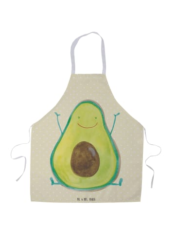 Mr. & Mrs. Panda Grill Schürze Avocado Glücklich ohne Spruch in Gelb Pastell