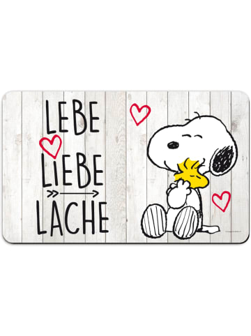 Snoopy The Peanuts Frühstücksbrettchen Snoopy - Lebe Liebe Lache in Mehrfarbig