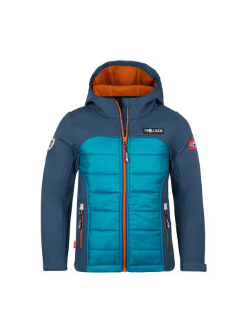 Trollkids Hybrid Softshelljacke Lysefjord in night sky/deep lagoon