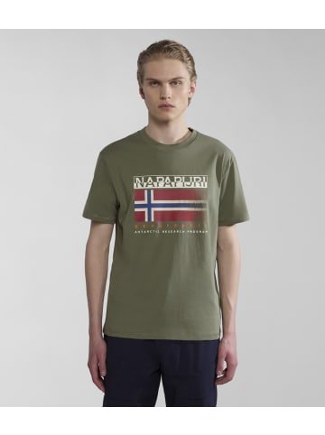 Napapijri T-Shirt "S-Kreis" in Grün