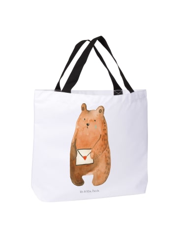 Mr. & Mrs. Panda Tote Bag Bär Vermissen ohne Spruch in Weiß